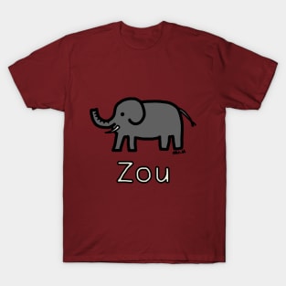 Zou (Elephant) Japanese design in color T-Shirt